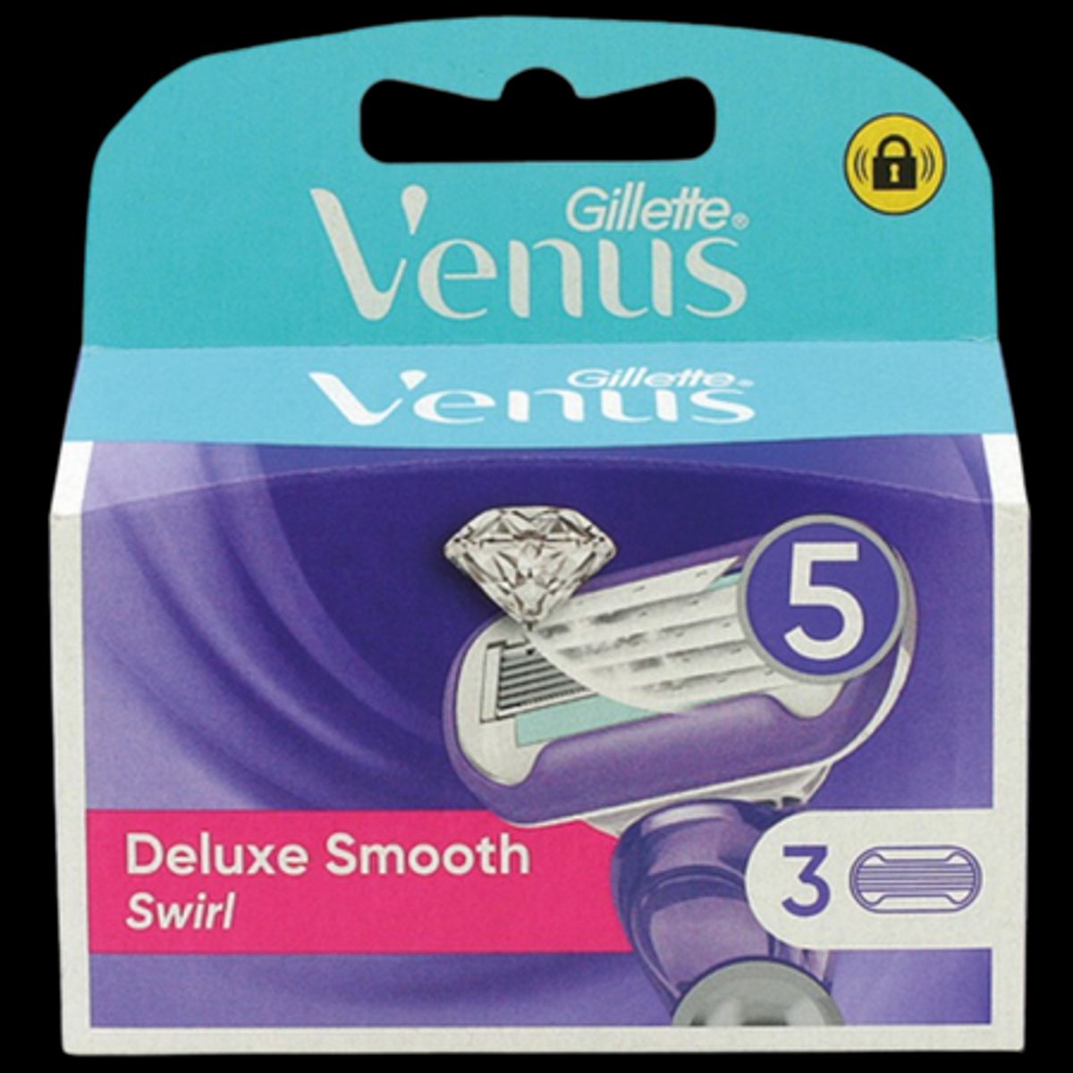 Gillette Venus Deluxe Smooth Swirl Barberblade 3 stk