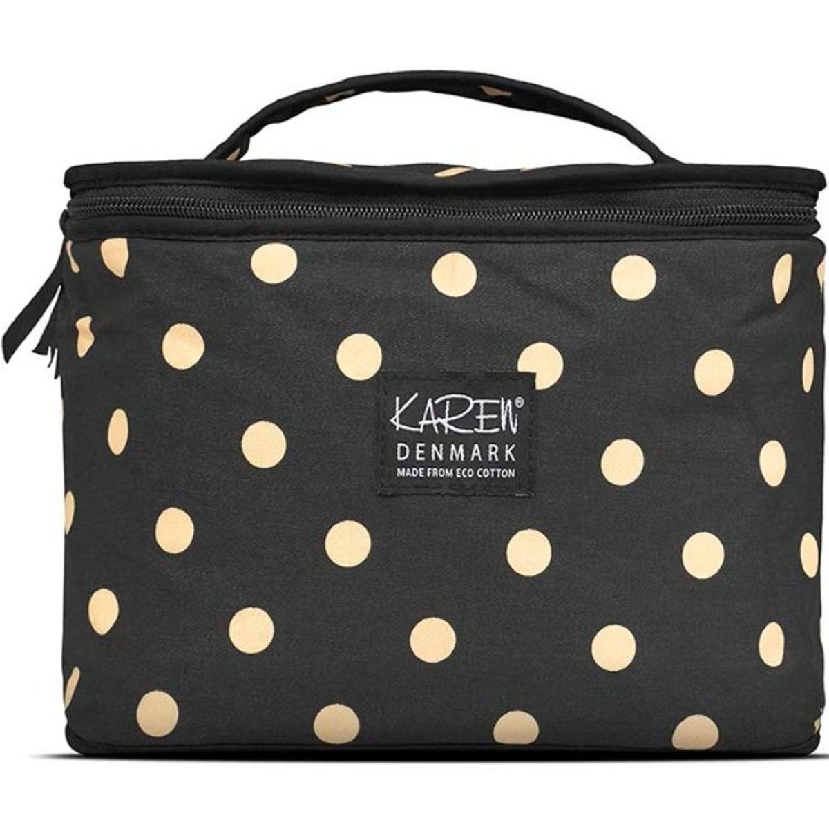 Gillian Jones Karen Beauty Box ECO Cotton - Black With Beige Dots 10072-11