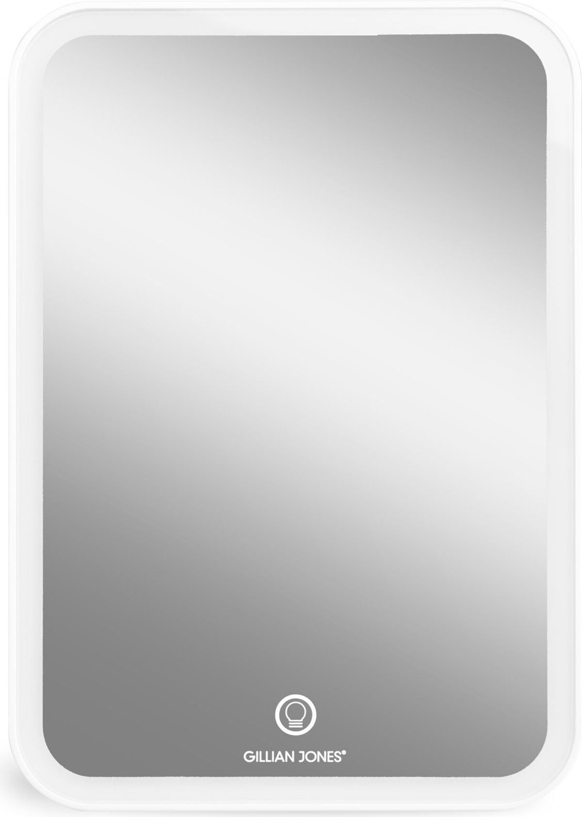 Gillian Jones - Makeup Spejl Med Lys Og Touch - Hvid Tablet Mirror With Led And Usb-c Charging White