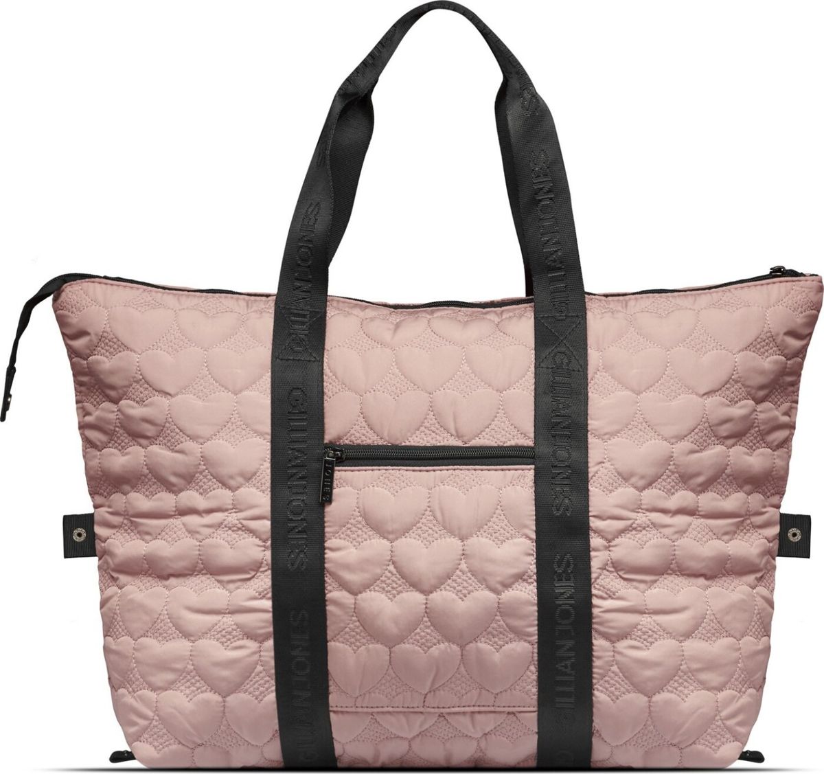 Gillian Jones - Taske Med Hjerte Quiltet Print - Rosa