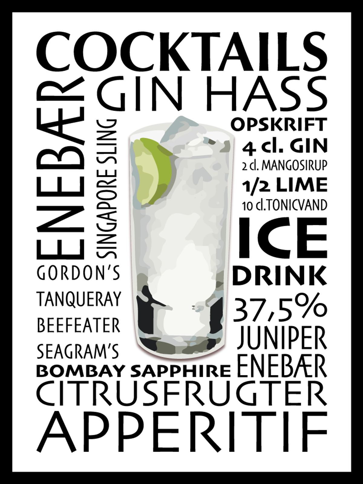 Gin plakat