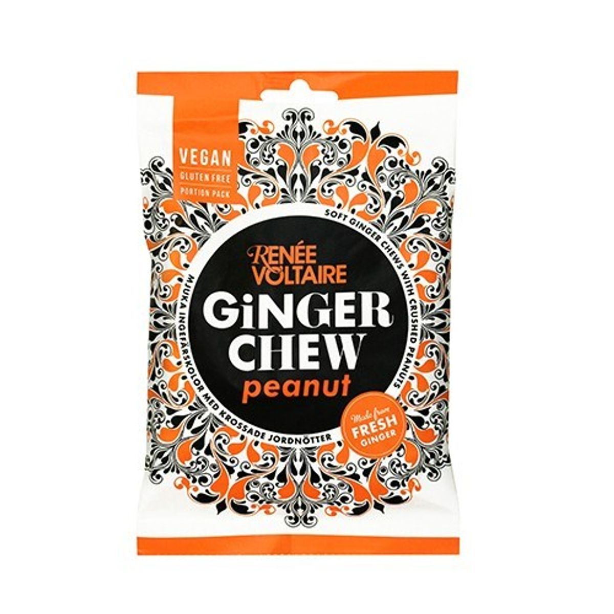 Ginger Chew Peanut René Voltaire 120 gram