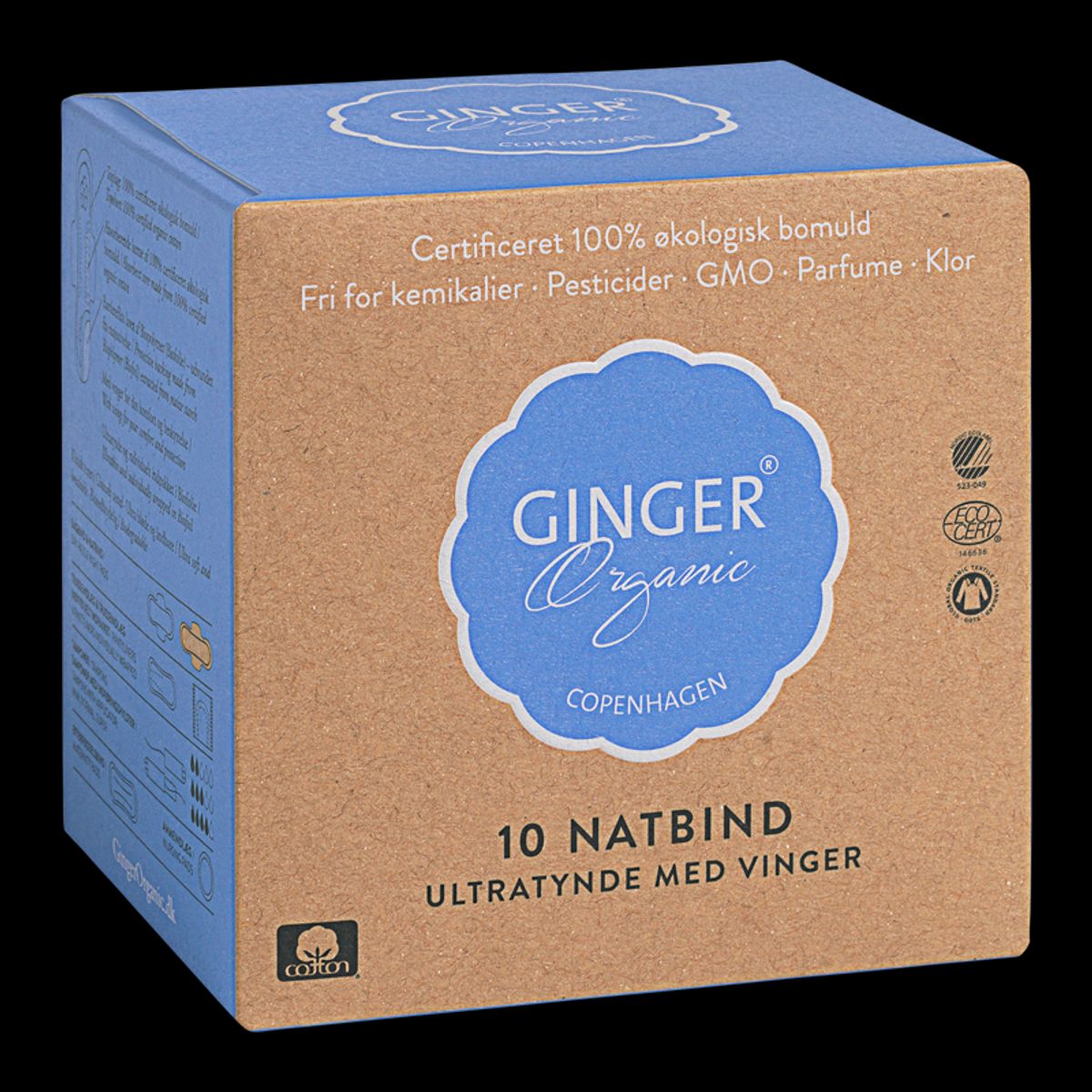 Ginger Organic Bind Nat (10 stk)