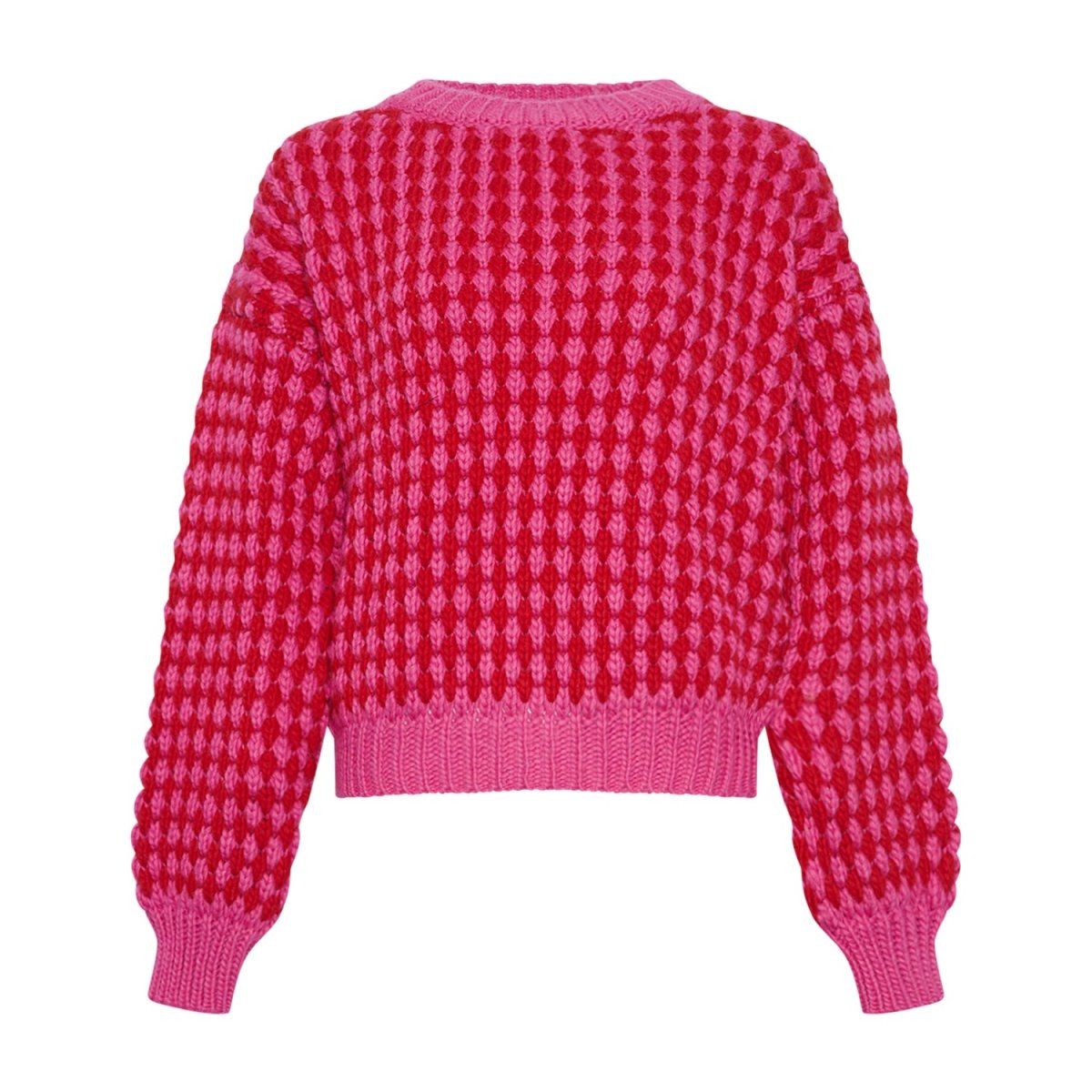 Gio Knit Jumper Pink Red Mix L/XL