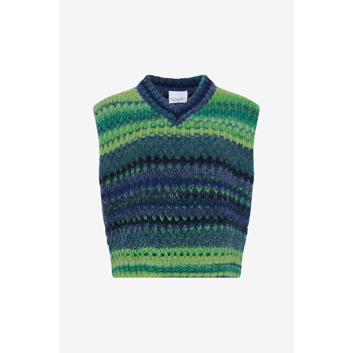 Gio Knit Vest Green Mix L/XL