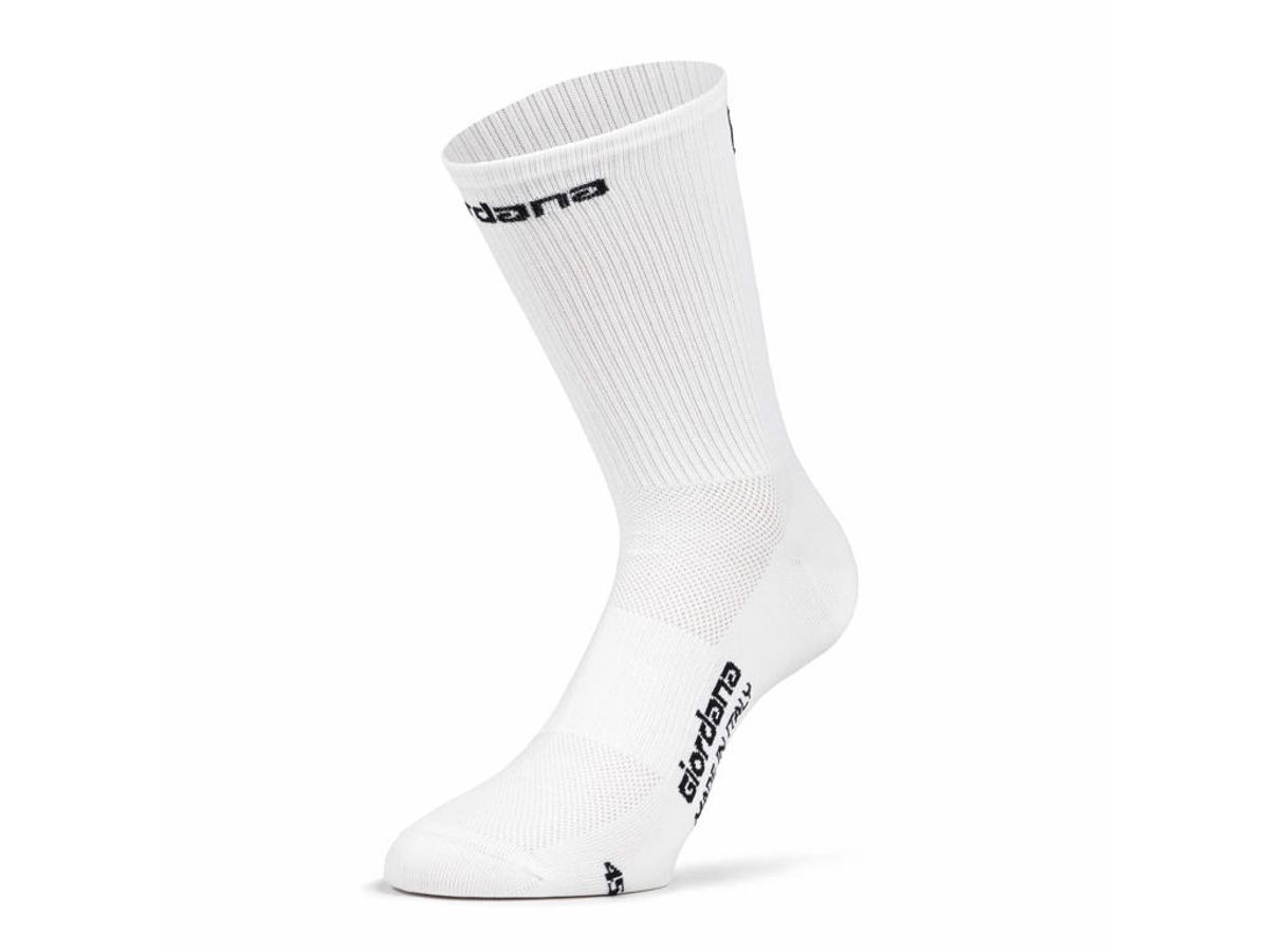 Giordana FRC Tall Cykelstrømper - Hvid - Str. 41-44