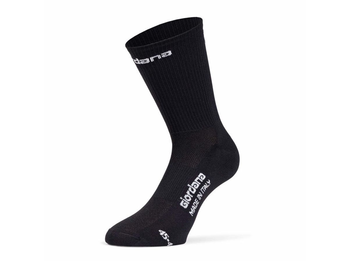 Giordana FRC Tall Cykelstrømper - Sort - Str. 37-40