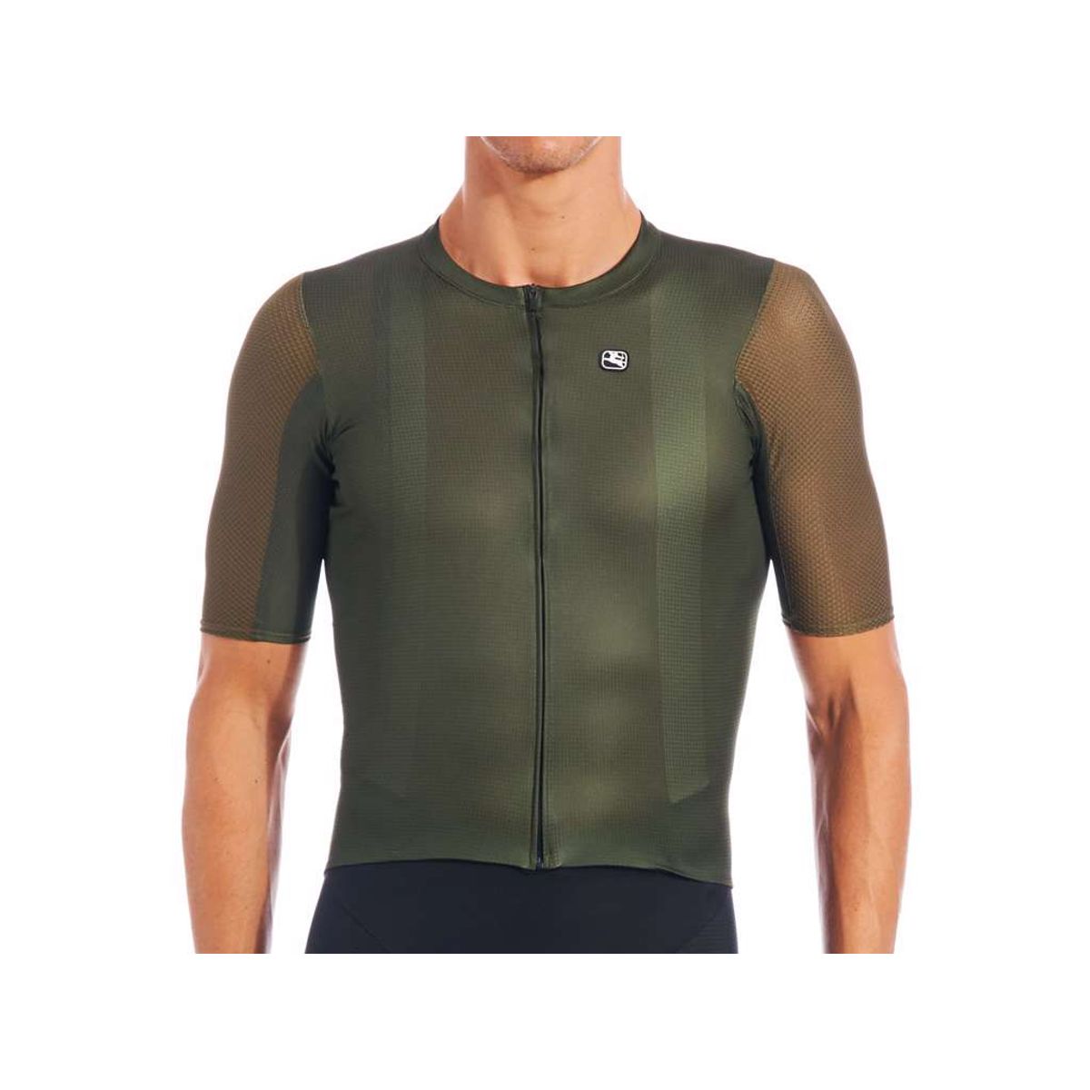 Giordana Silverline - Cykeltrøje - Korte Ærmer - Army Grøn - Str. 2XL