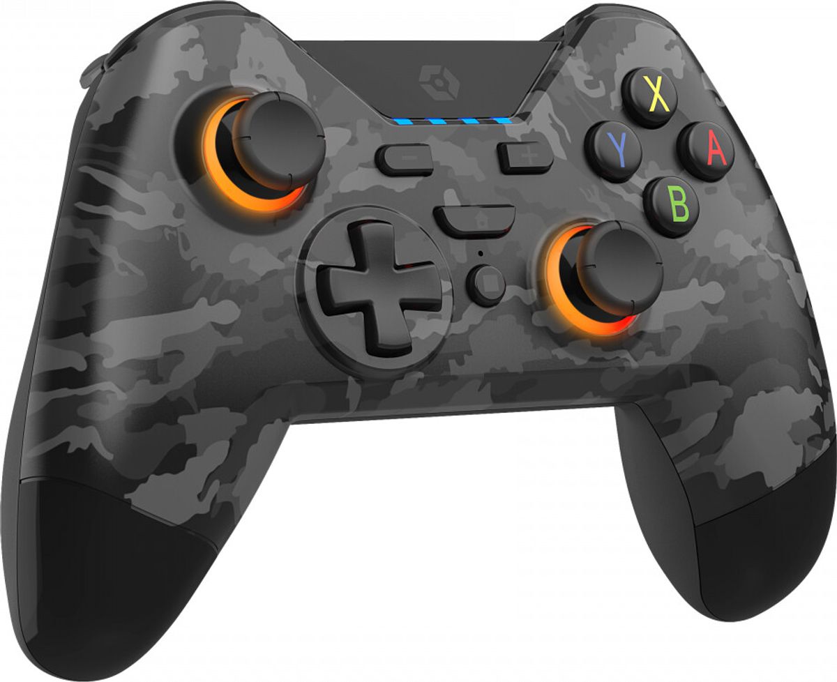 Gioteck - Wx4+ Trådløs Controller Til Nintendo Switch - Rgb - Camo Sort