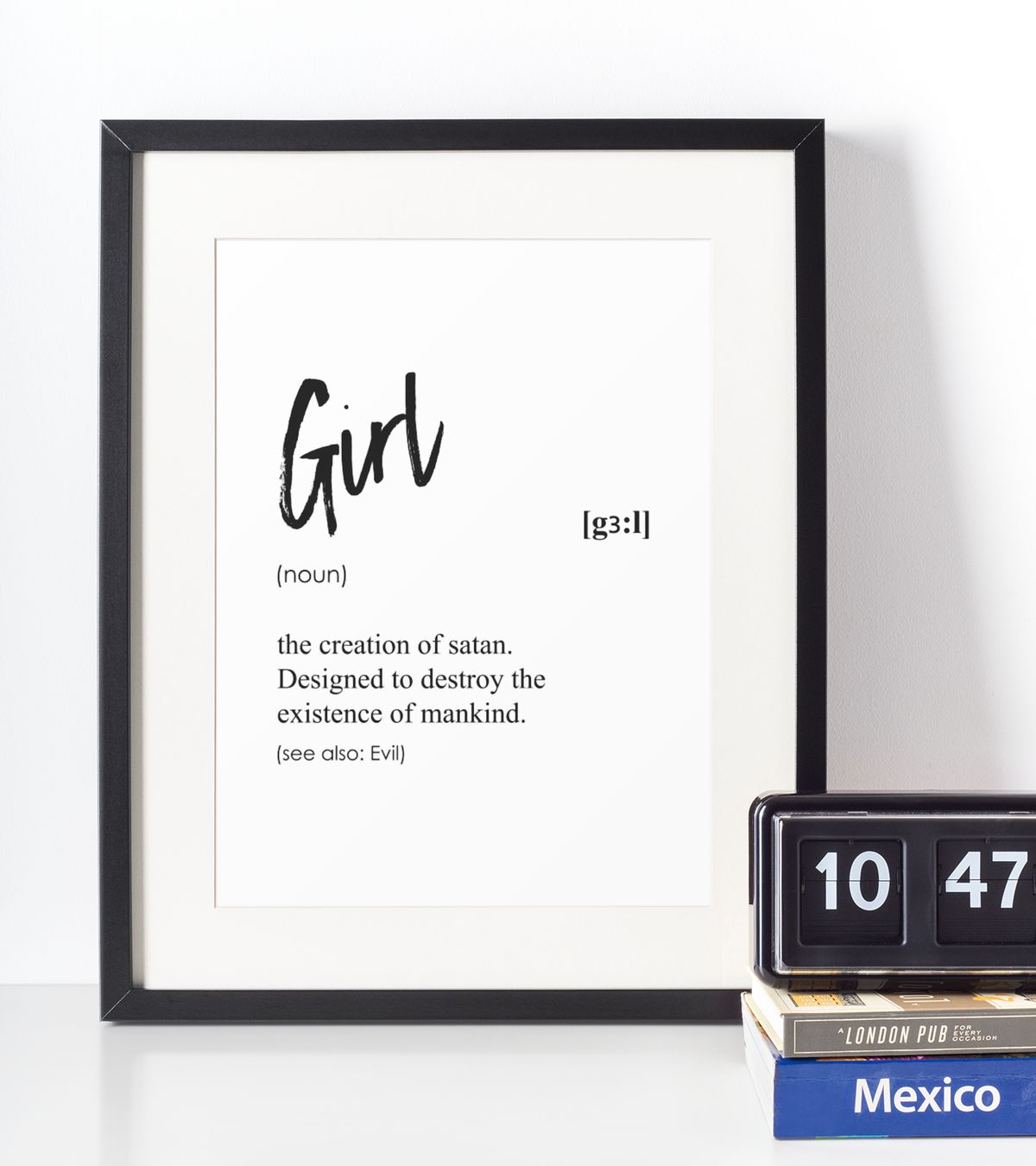 Girl definition plakat