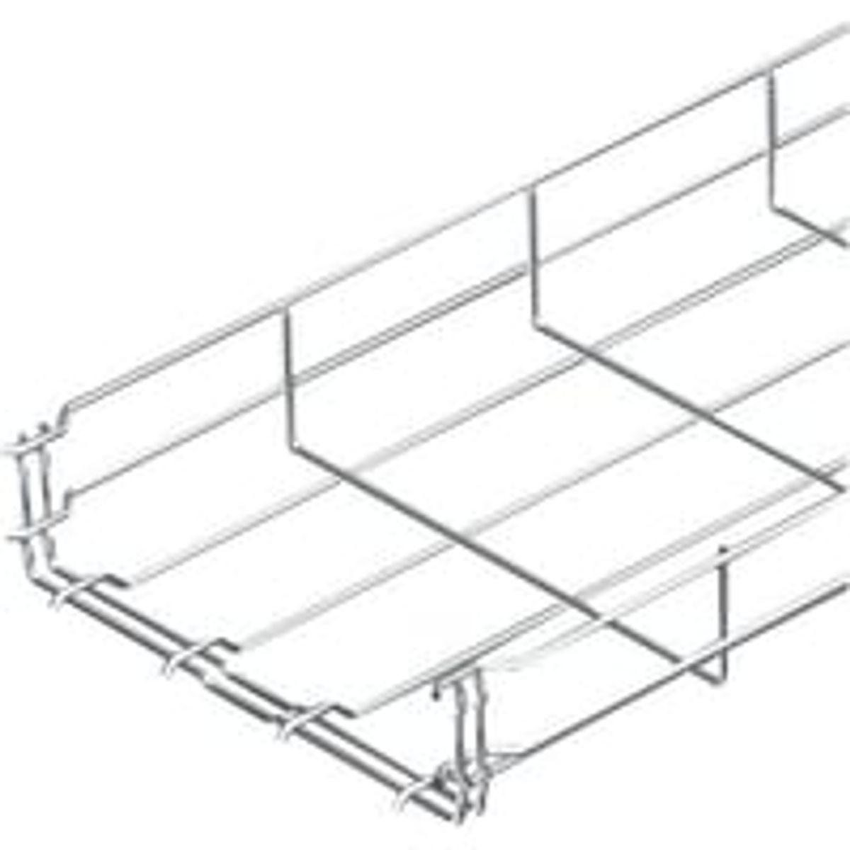 Gitterbakke Magic H x B = 55x100 mm Varmgalvaniseret stl - 3 meter