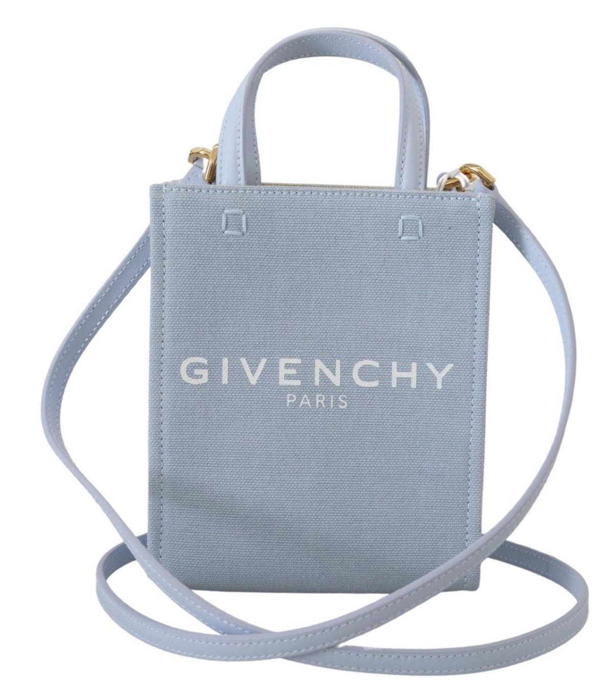 Givenchy Blå Canvas Mini Skulder Taske