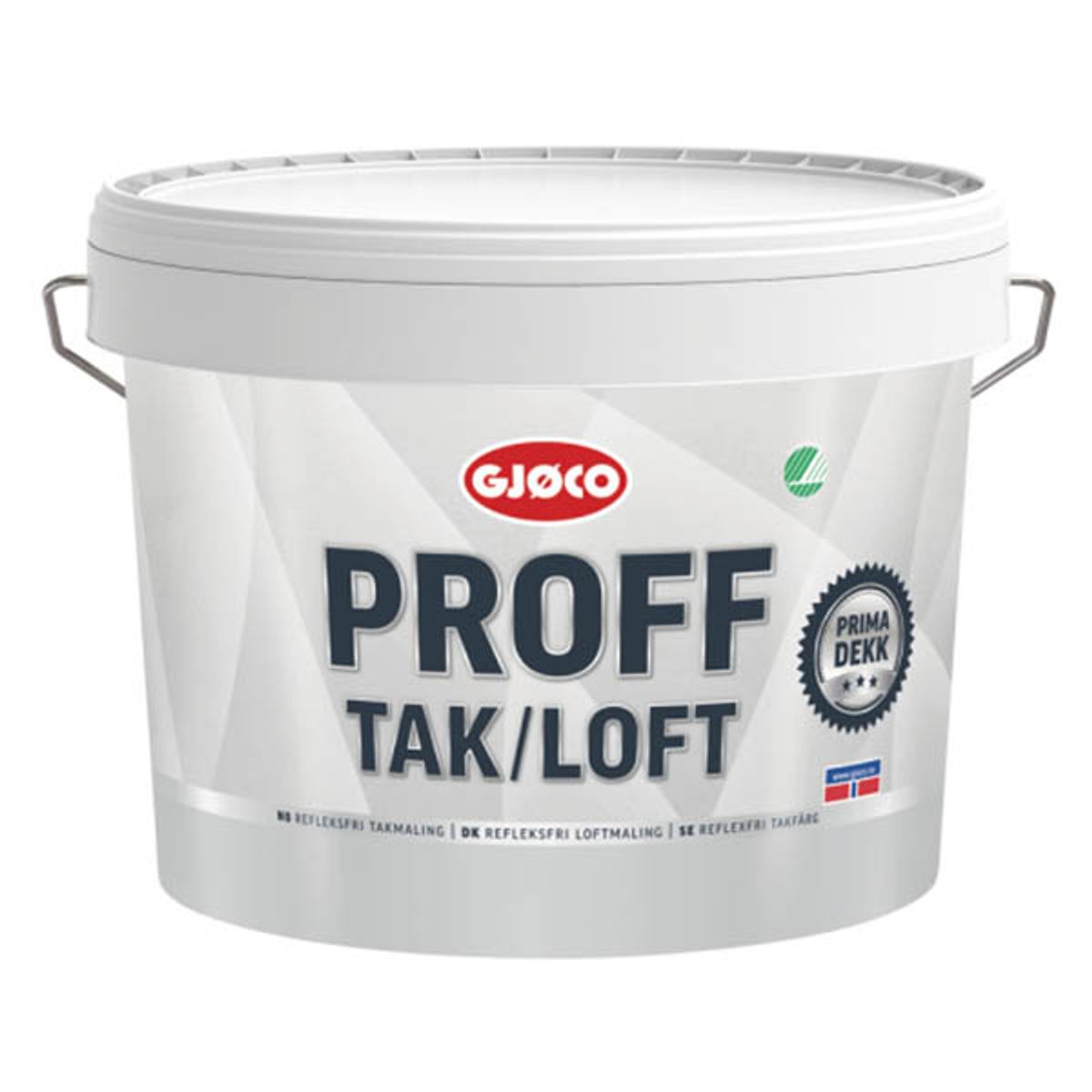 Gjøco tak/loft - refleksfri loftmaling 9 liter