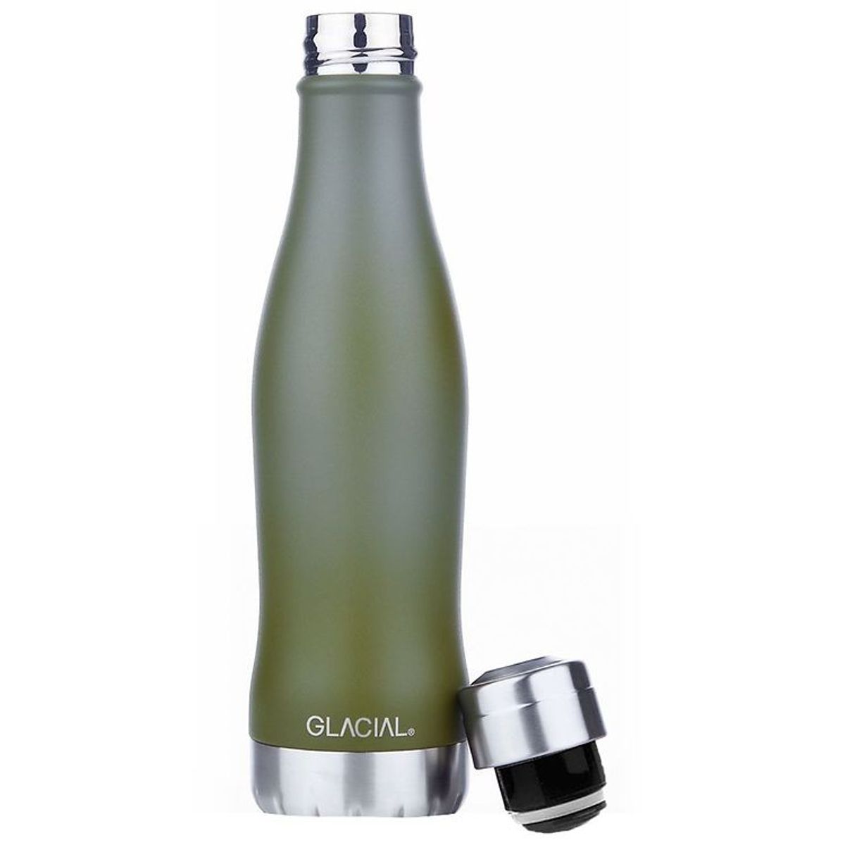 Glacial Termoflaske - 400 ml - Matte Forest Green