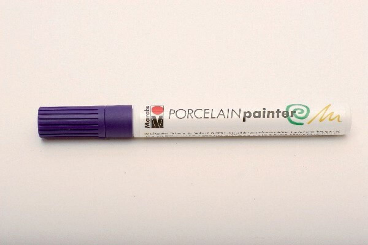 Glas Og Porcelænstusch - Violet - Porcelain Painter - 1-2 Mm