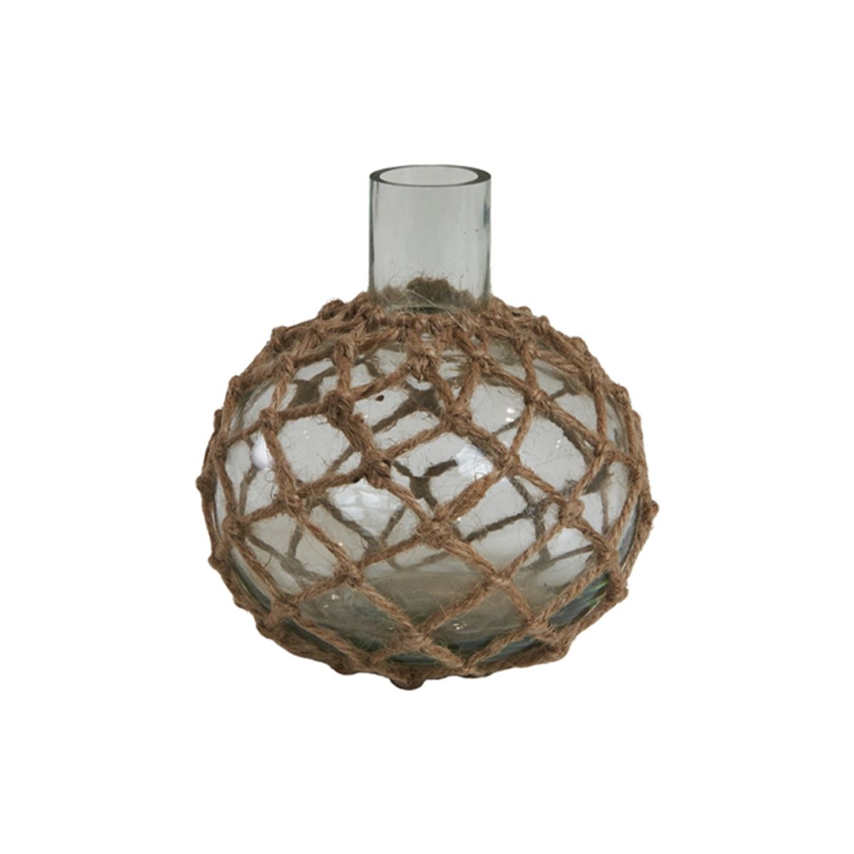 GLAS VASE M/JUTE 217101