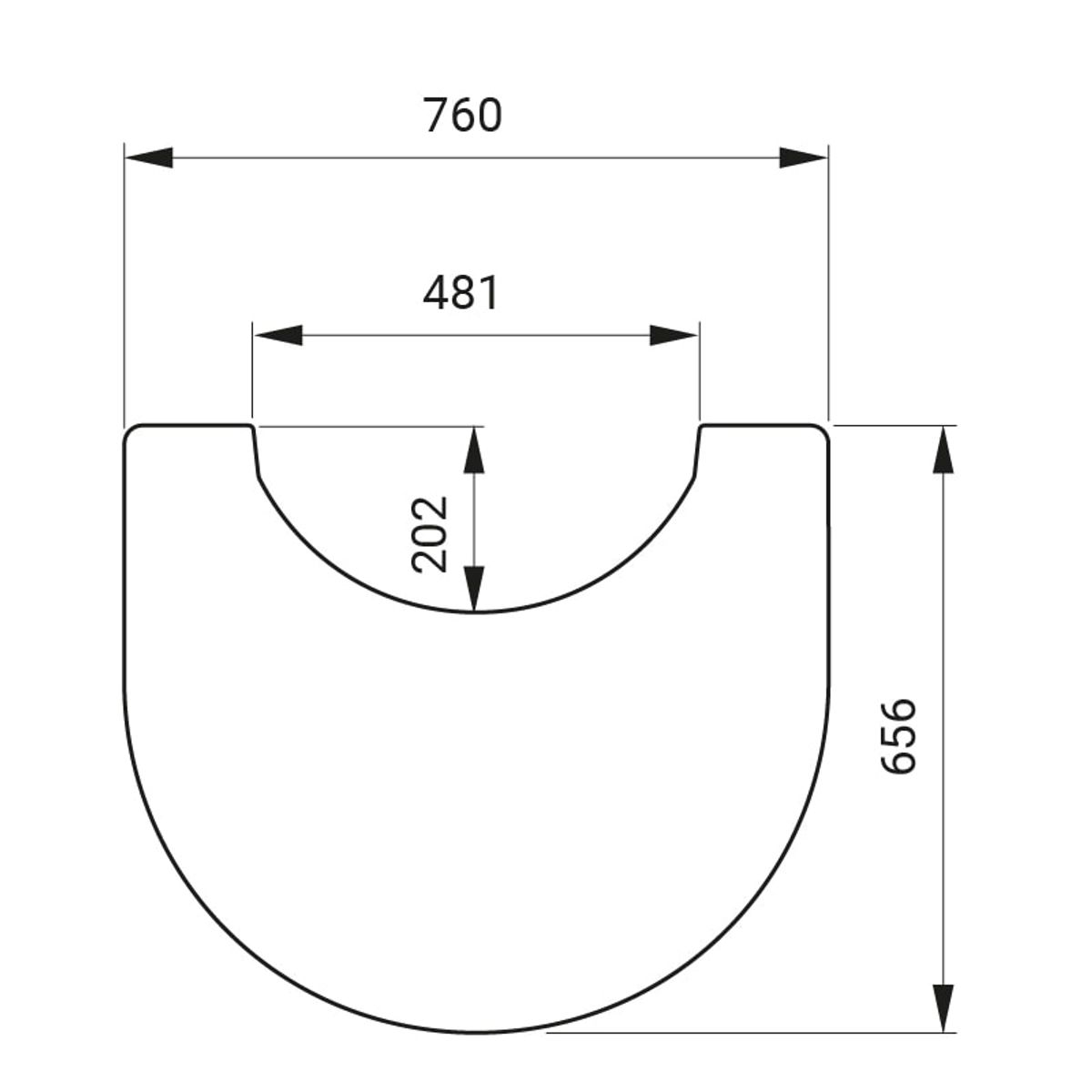 Glasgulvplade Contura 610/690 Style