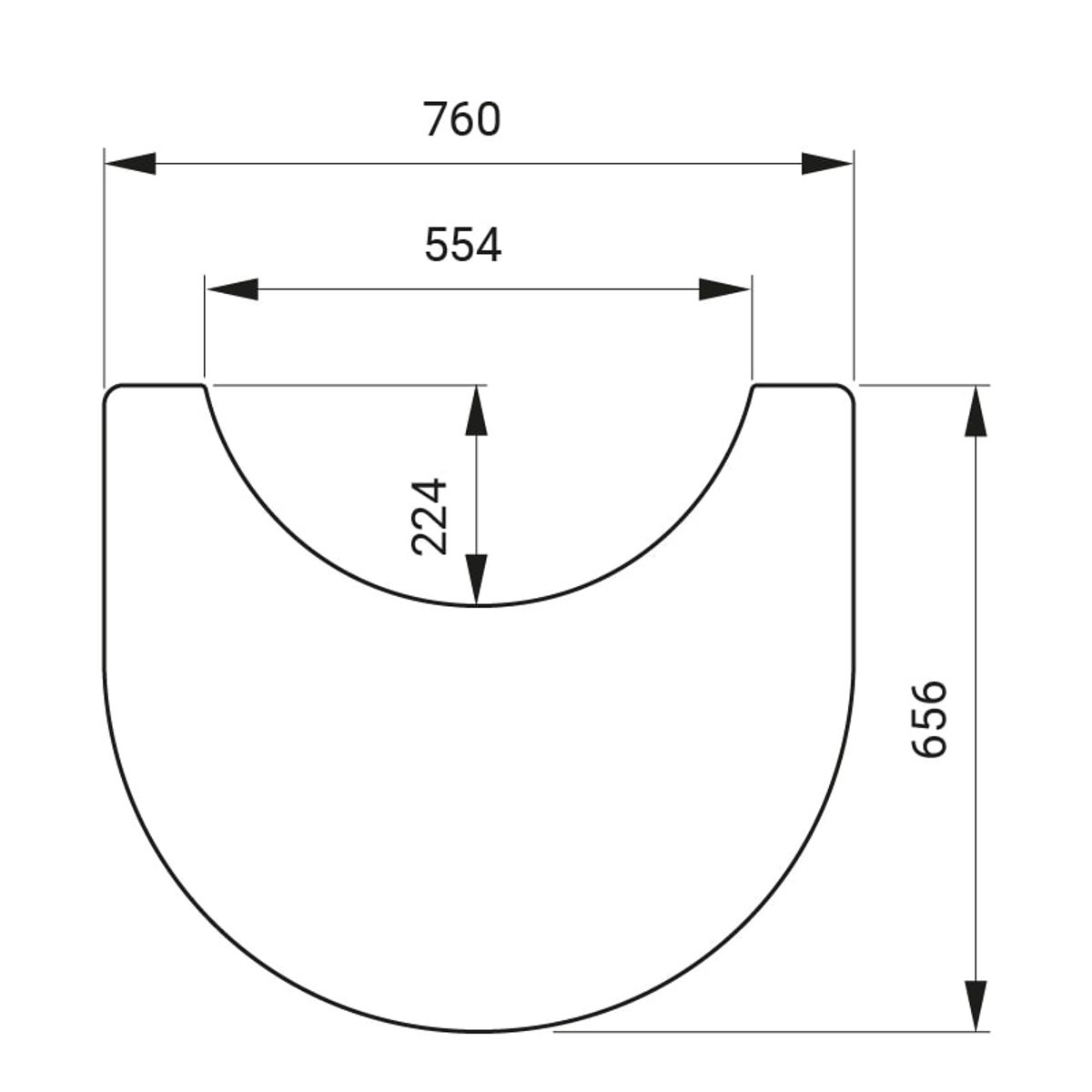 Glasgulvplade Contura 620/620T/690T Style