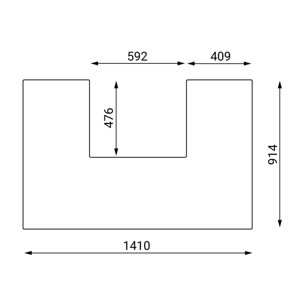 Glasgulvplade Contura i61-serien