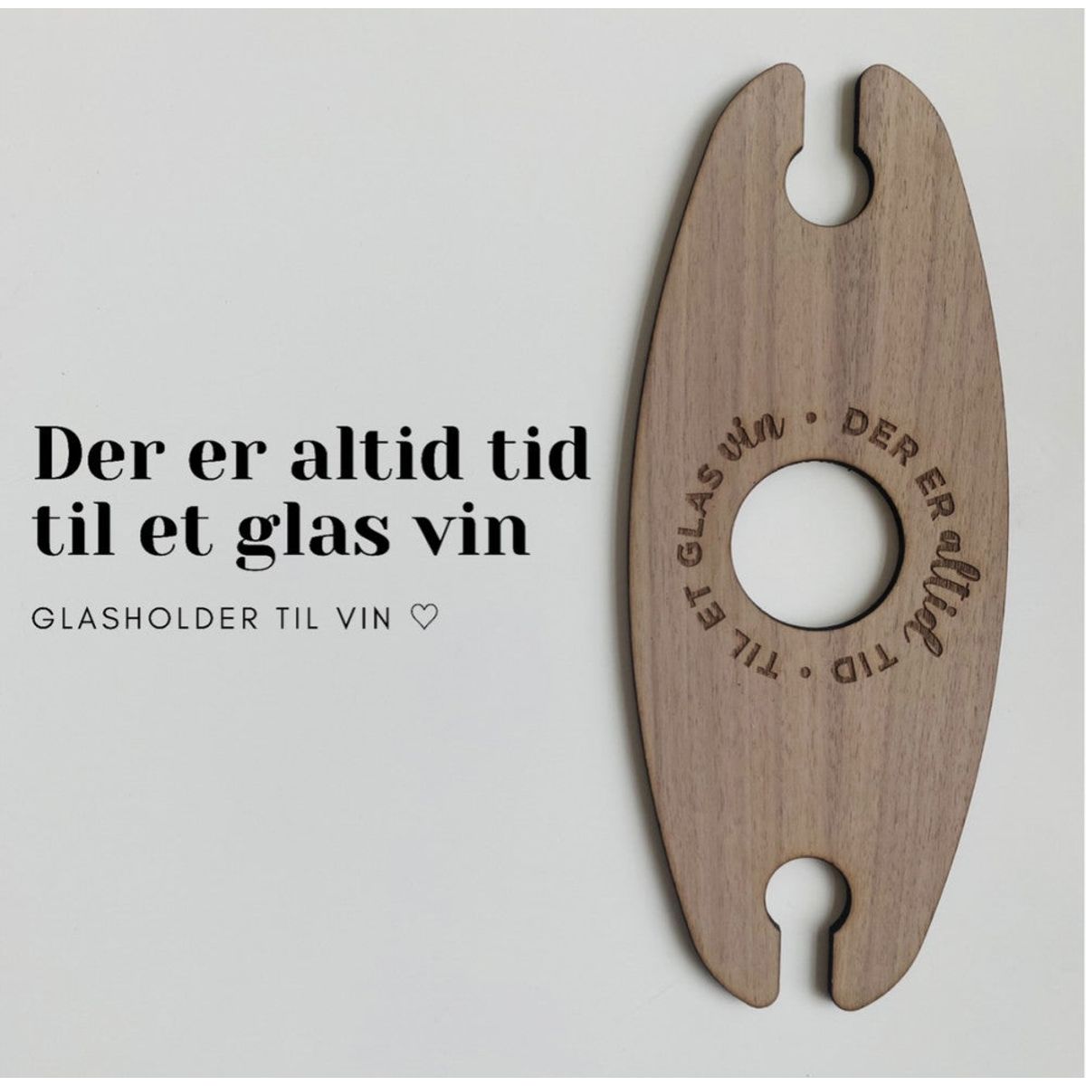 Glasholder til vinflasker - Holder til 2 glas