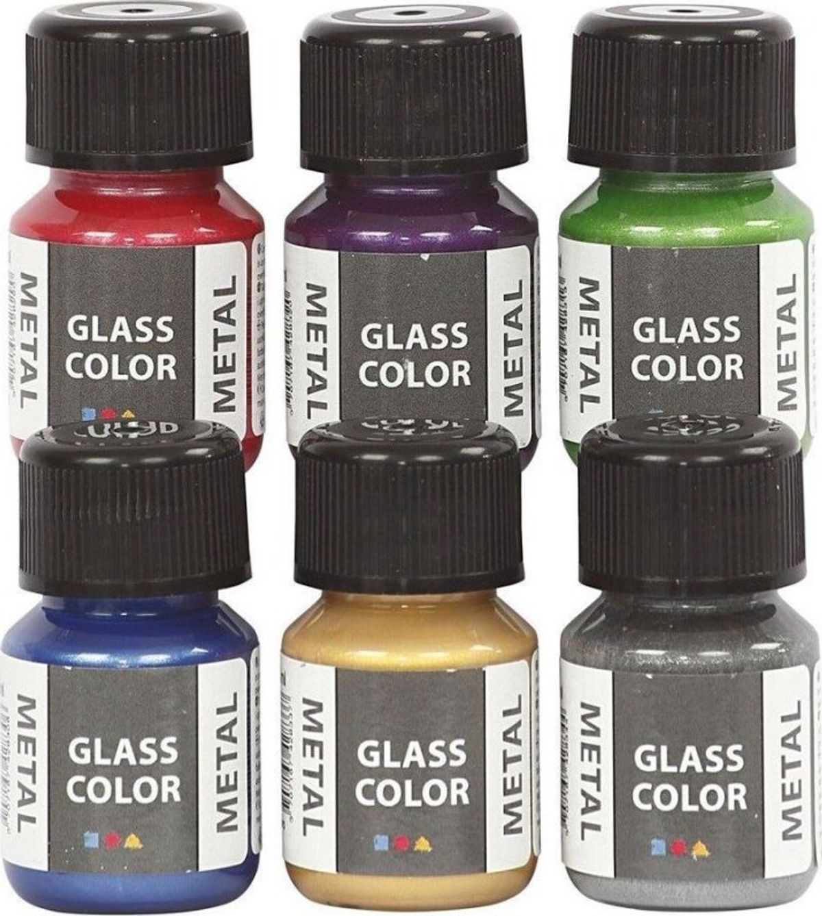 Glasmaling - Glass Color Metal 6x35 Ml