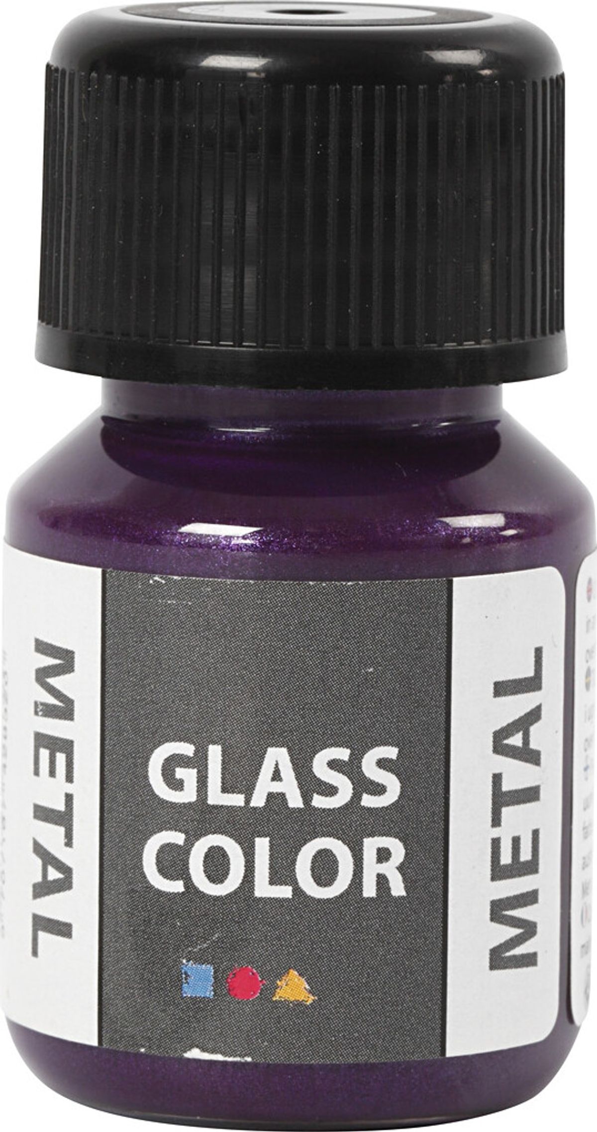 Glasmaling - Metal - Lilla - 30 Ml