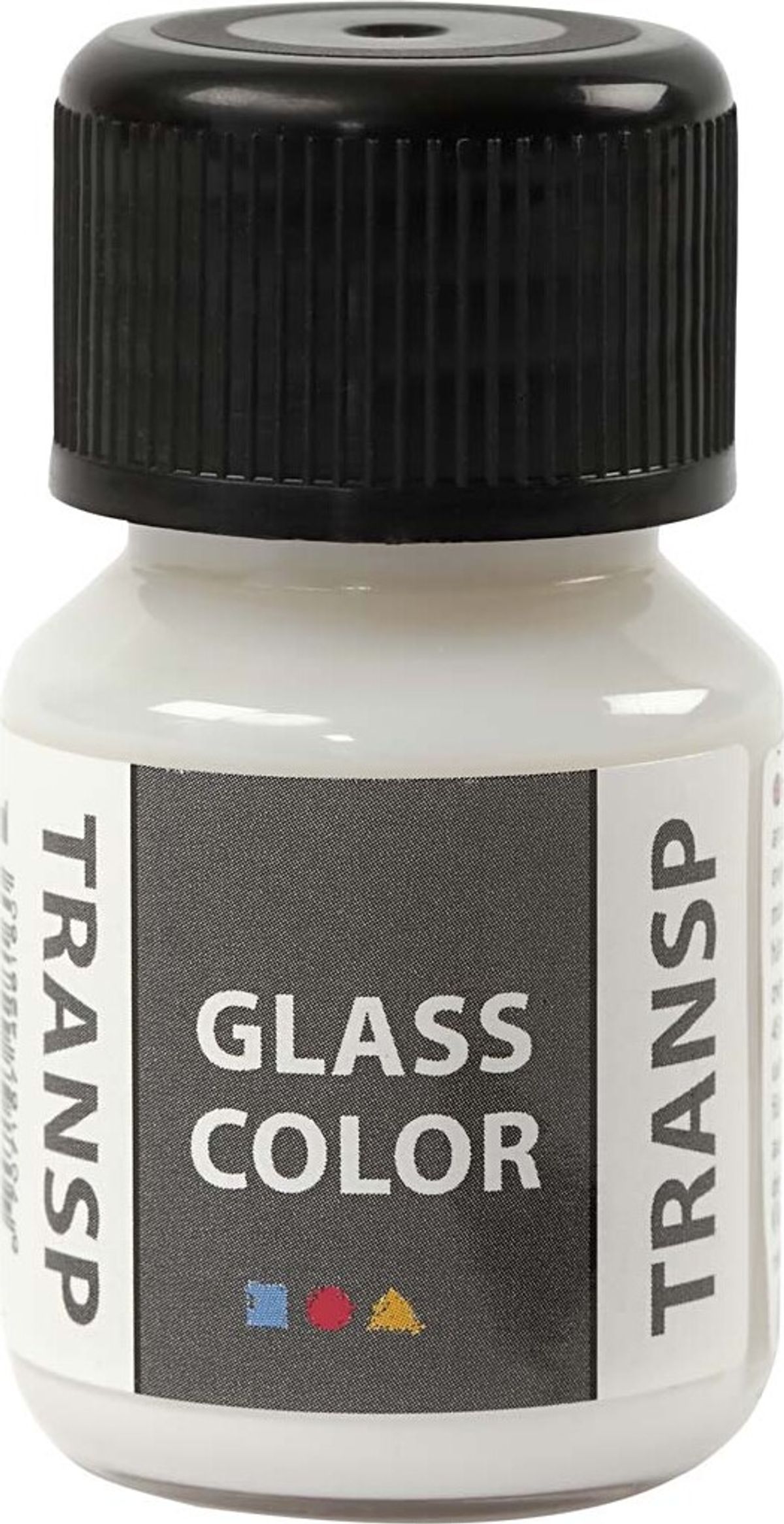 Glasmaling - Transparent - Hvid - 30 Ml