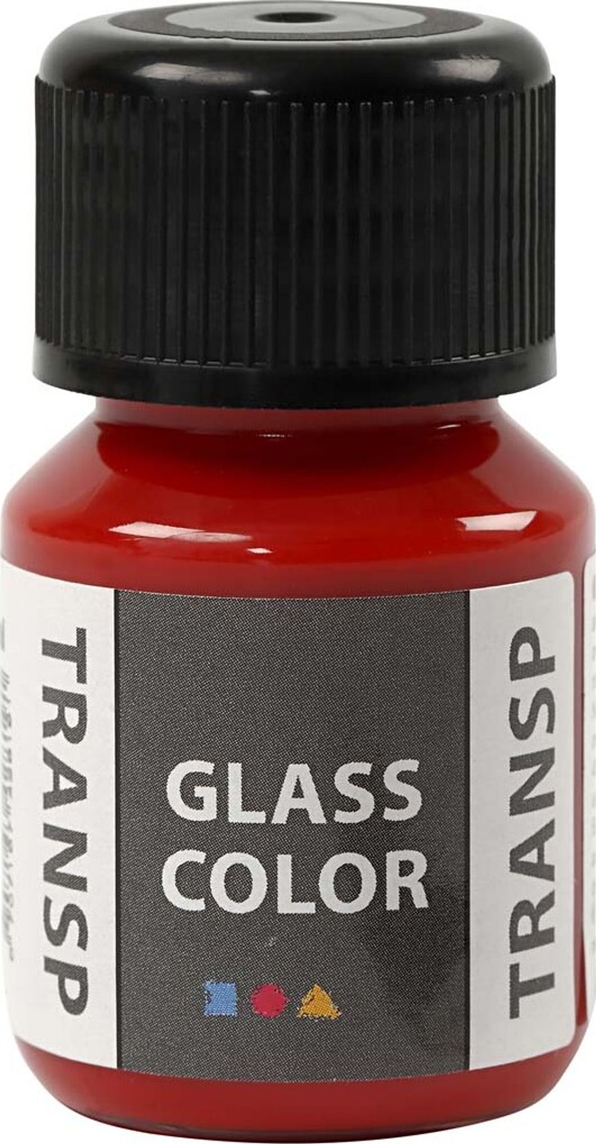 Glasmaling - Transparent - Rød - 30 Ml