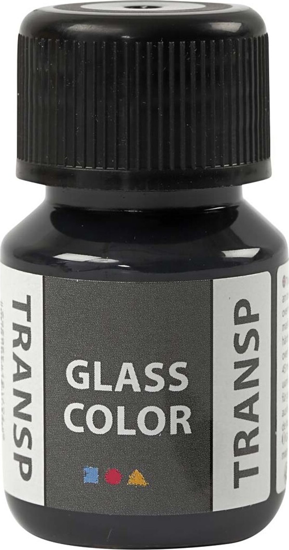 Glasmaling - Transparent - Sort - 30 Ml