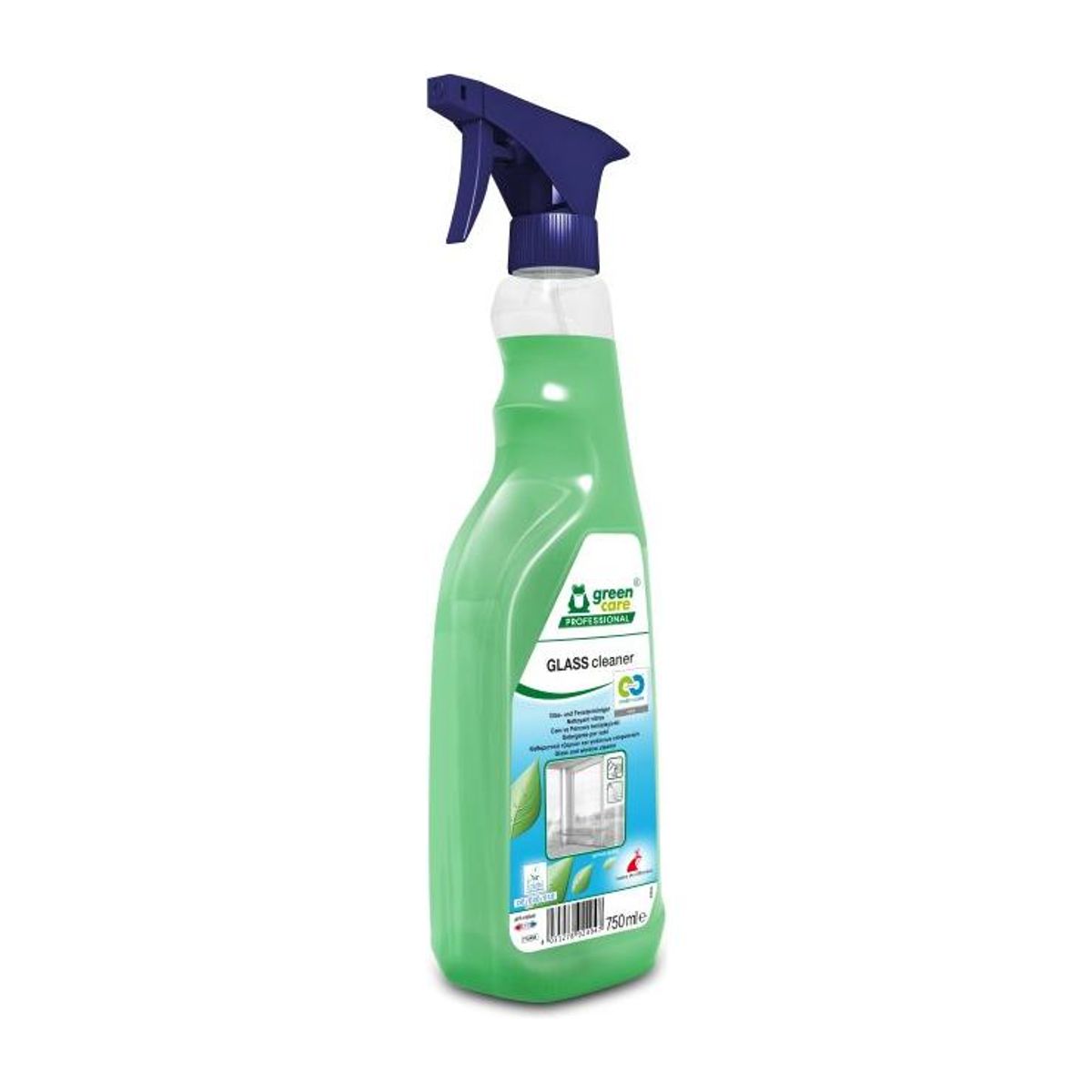 Glasrens, Green Care Professional GLASS Cleaner, 750 ml, klar-til-brug, med farve og parfume