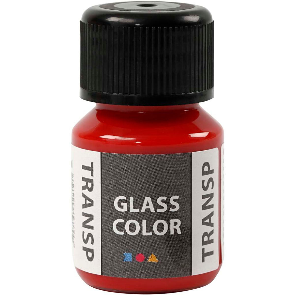 Glass Color Transparent, rød, 35 ml