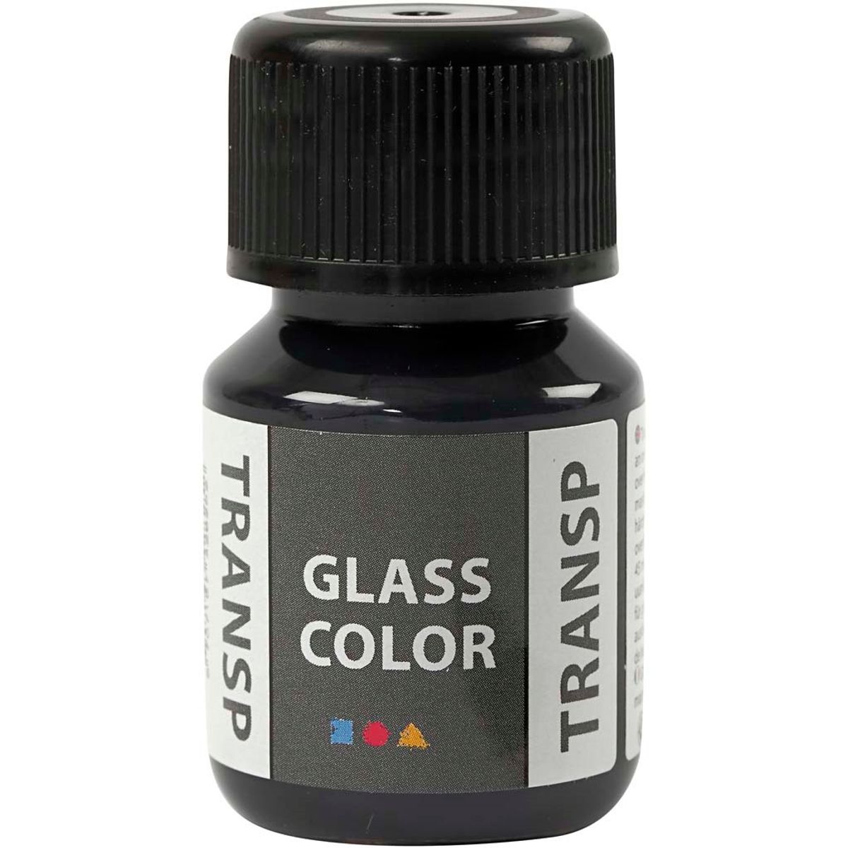 Glass Color Transparent, sort, 35 ml