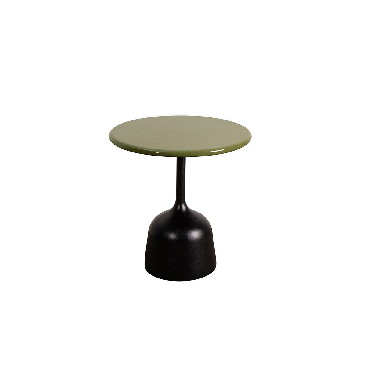 Glaze Sofabord, lille fra Cane-line (Green, Black aluminium)