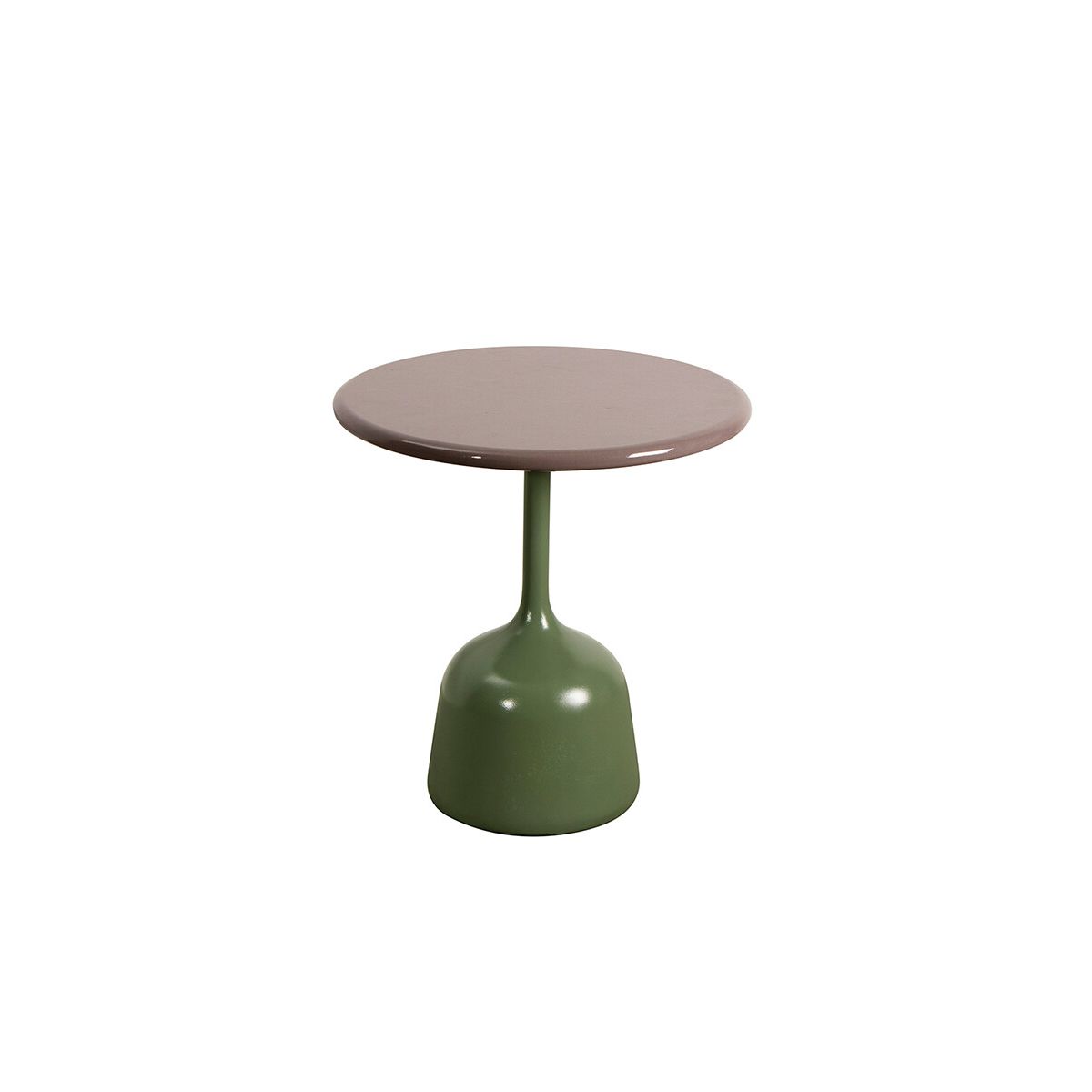 Glaze Sofabord, lille fra Cane-line (Taupe, Green aluminium)