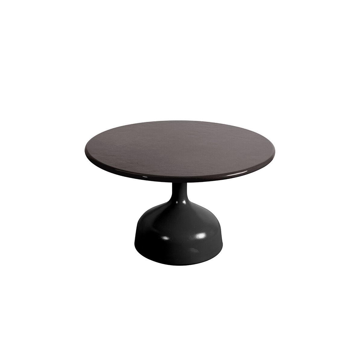 Glaze Sofabord, stor fra Cane-line (Black, Black aluminium)