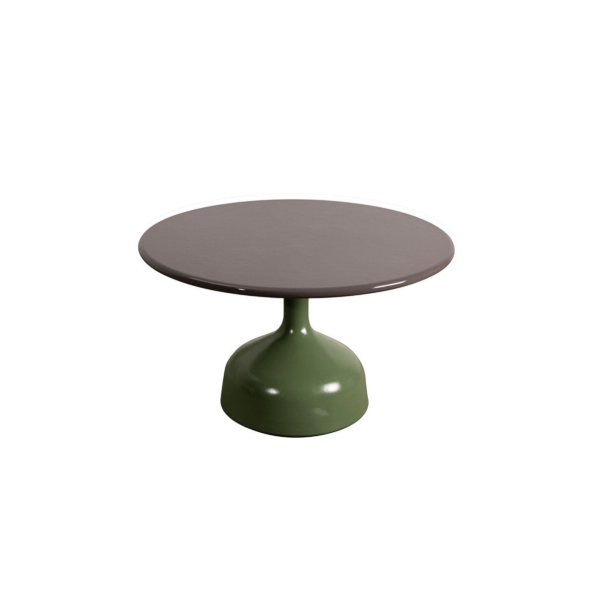 Glaze Sofabord, stor fra Cane-line (Taupe, Green aluminium)