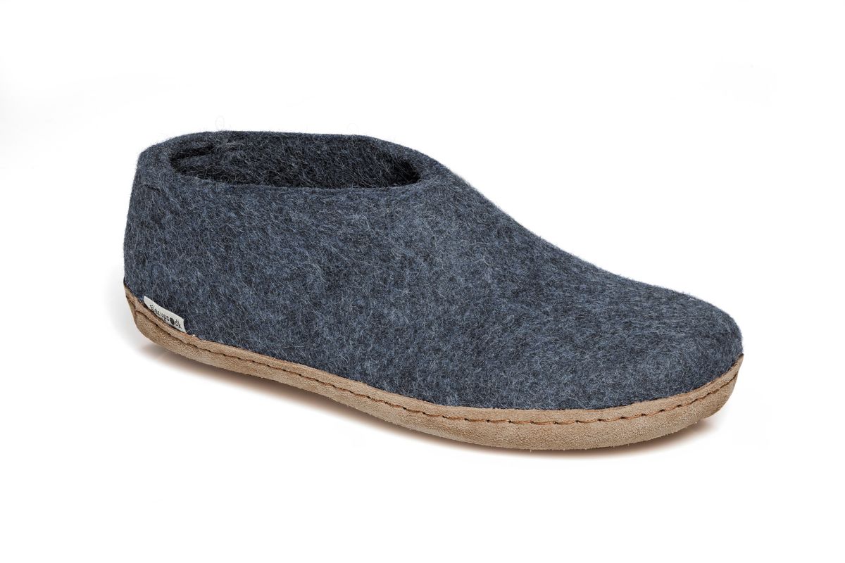 Glerups - Sko m/skindsål, 64-0244 - Denim - 37