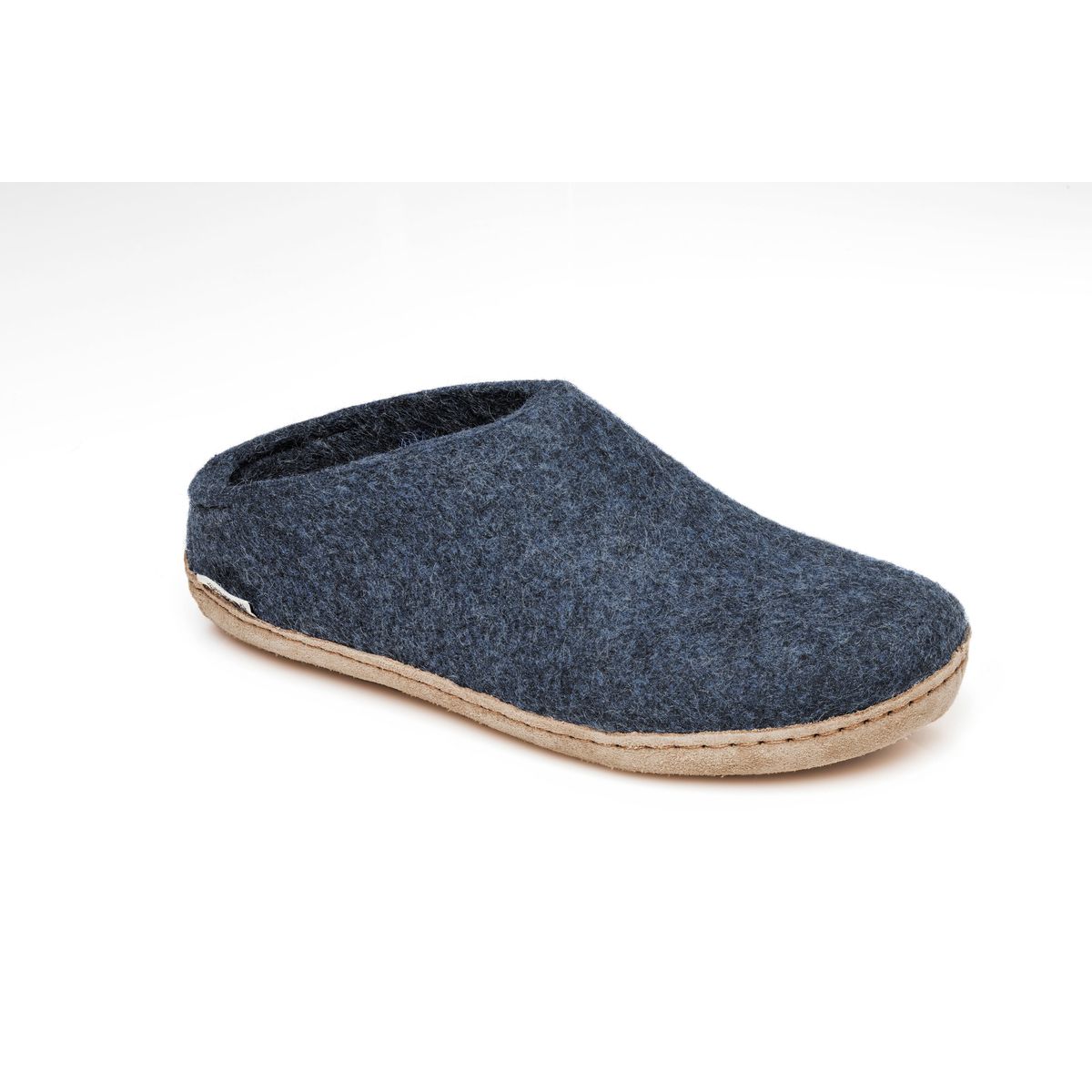 Glerups - Tøffel med skindsål, 64-0197 - Denim - 43