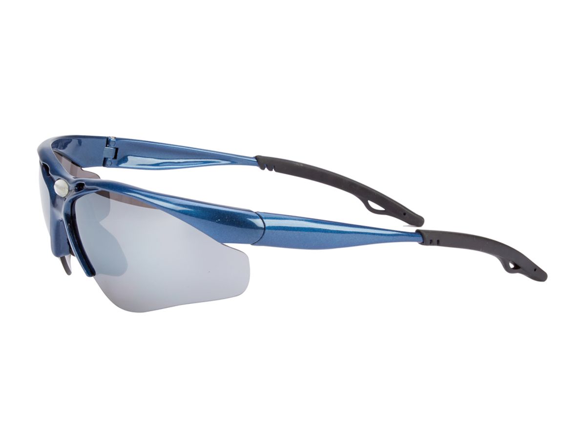 Glissado - Løbe- og cykelbrille - Metalblå.