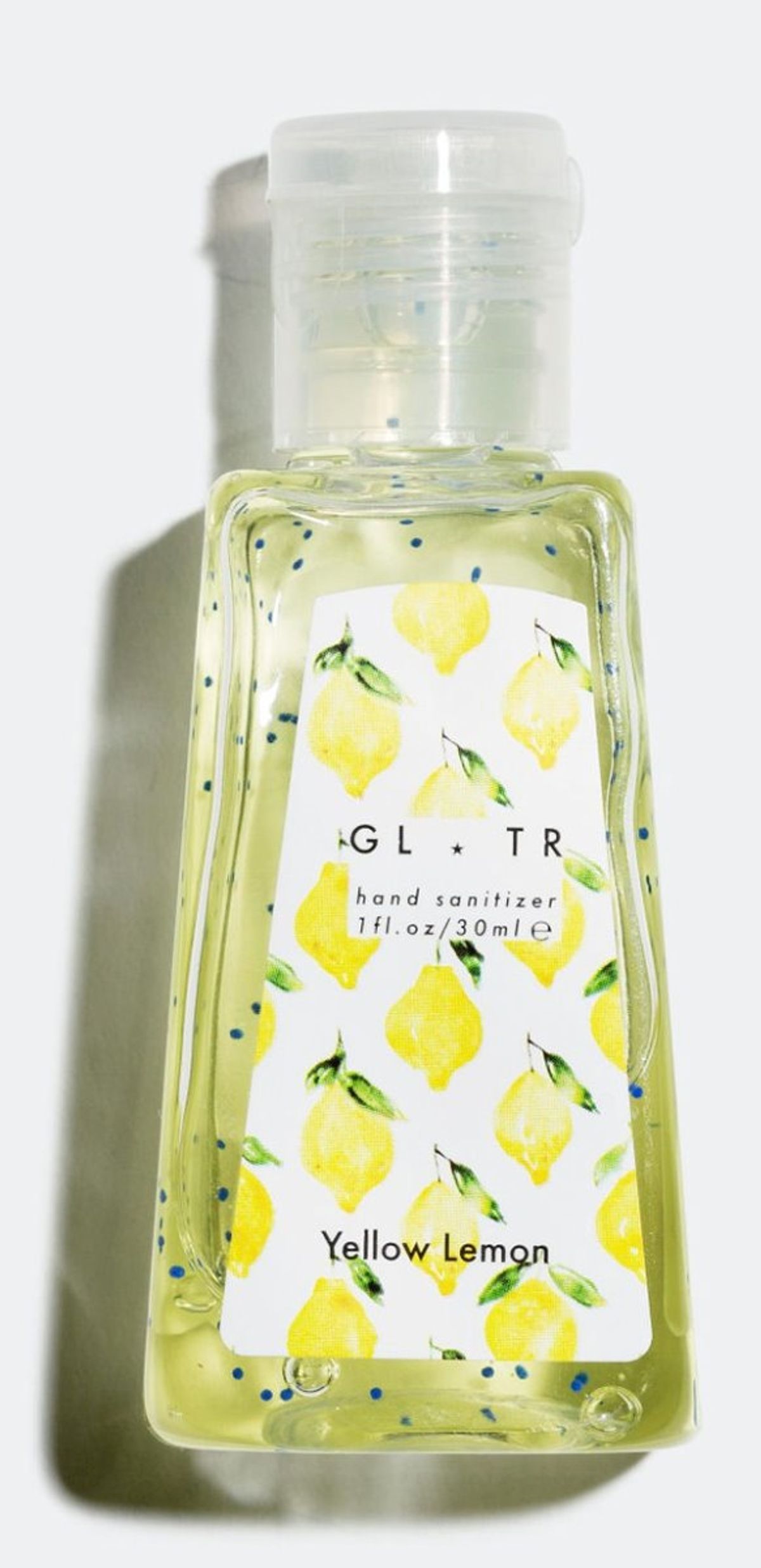 Glitter hand sanitizer yellow lemon 30ml 6 pack