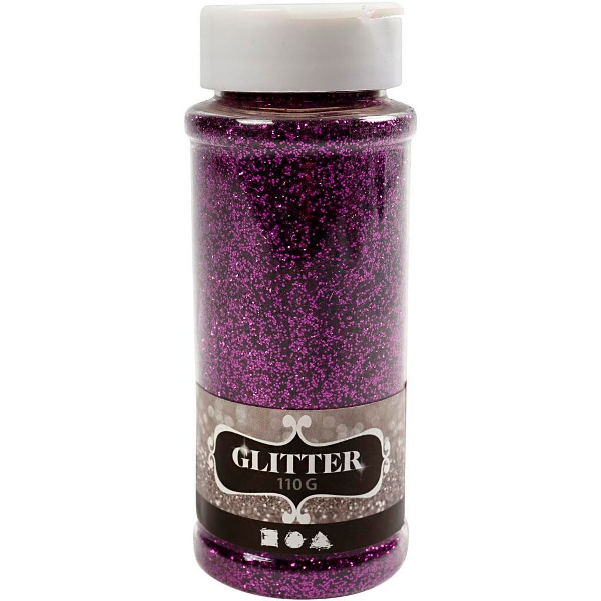 Glitter, lilla, 110 g