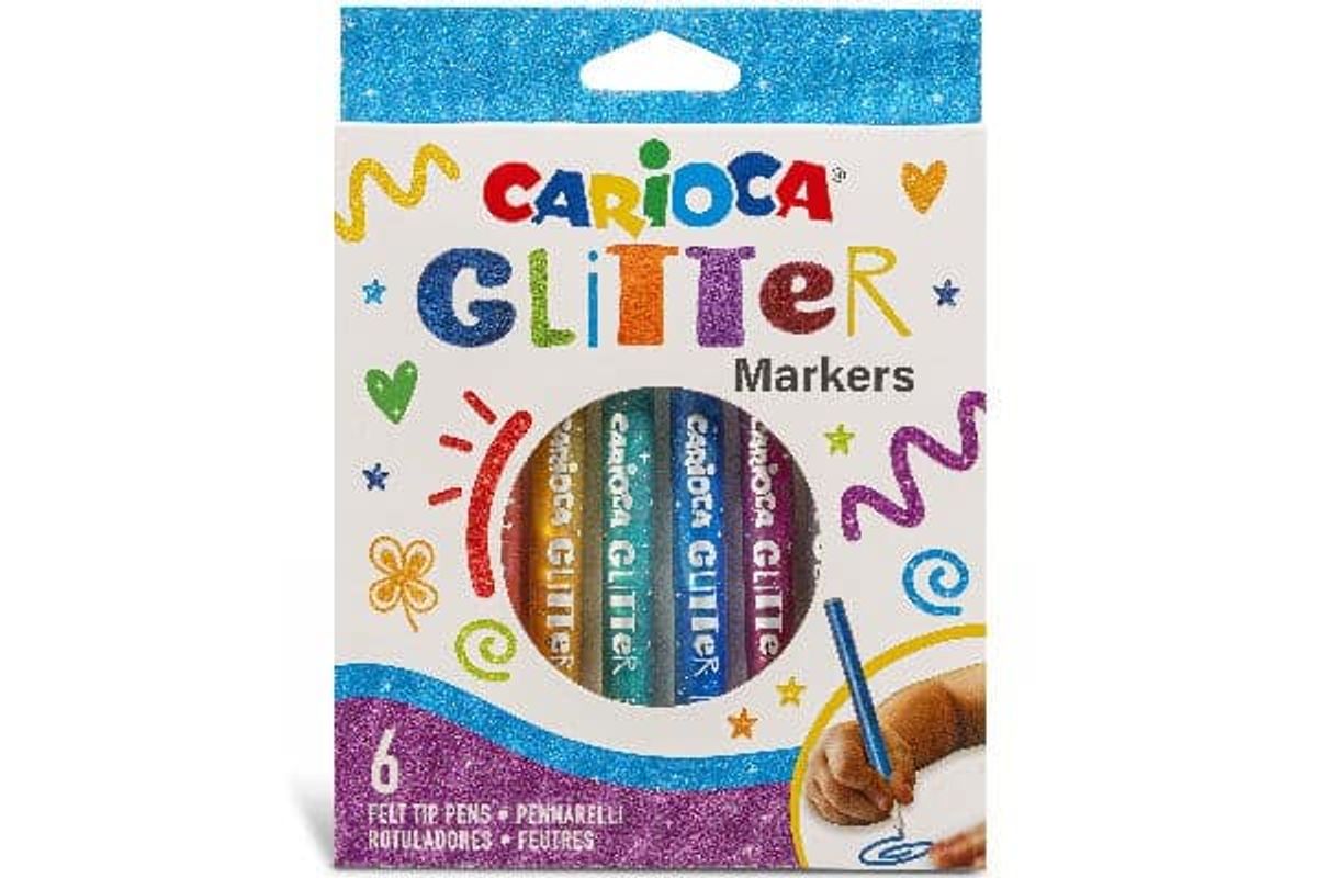 Glitter markers 6 st