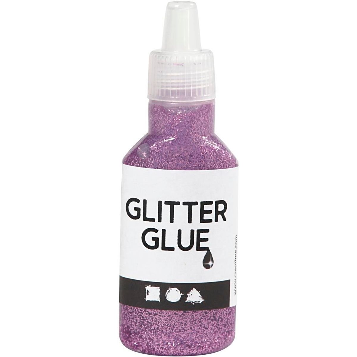 Glitterlim, lilla, 25ml