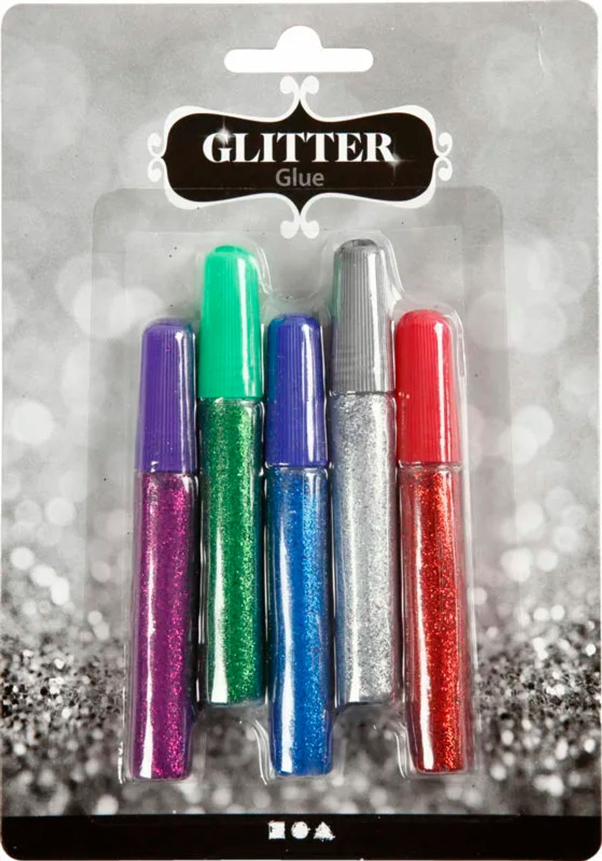 Glitterlim sortiment 5x10 ml