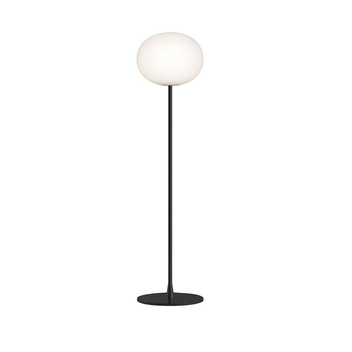 Glo-Ball F, Black Gulvlampe fra Flos (F2: Ø: 330 x H: 1750 mm)