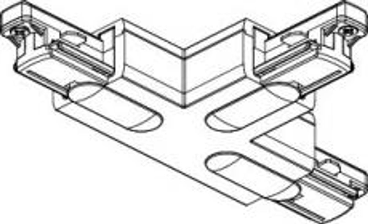 GLOBAL T-STYKKE 1-FASET HVID UDV HØJRE