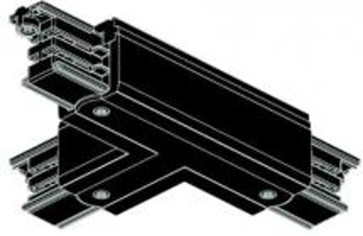 Global T-stykke 3-faset Venstre Sort