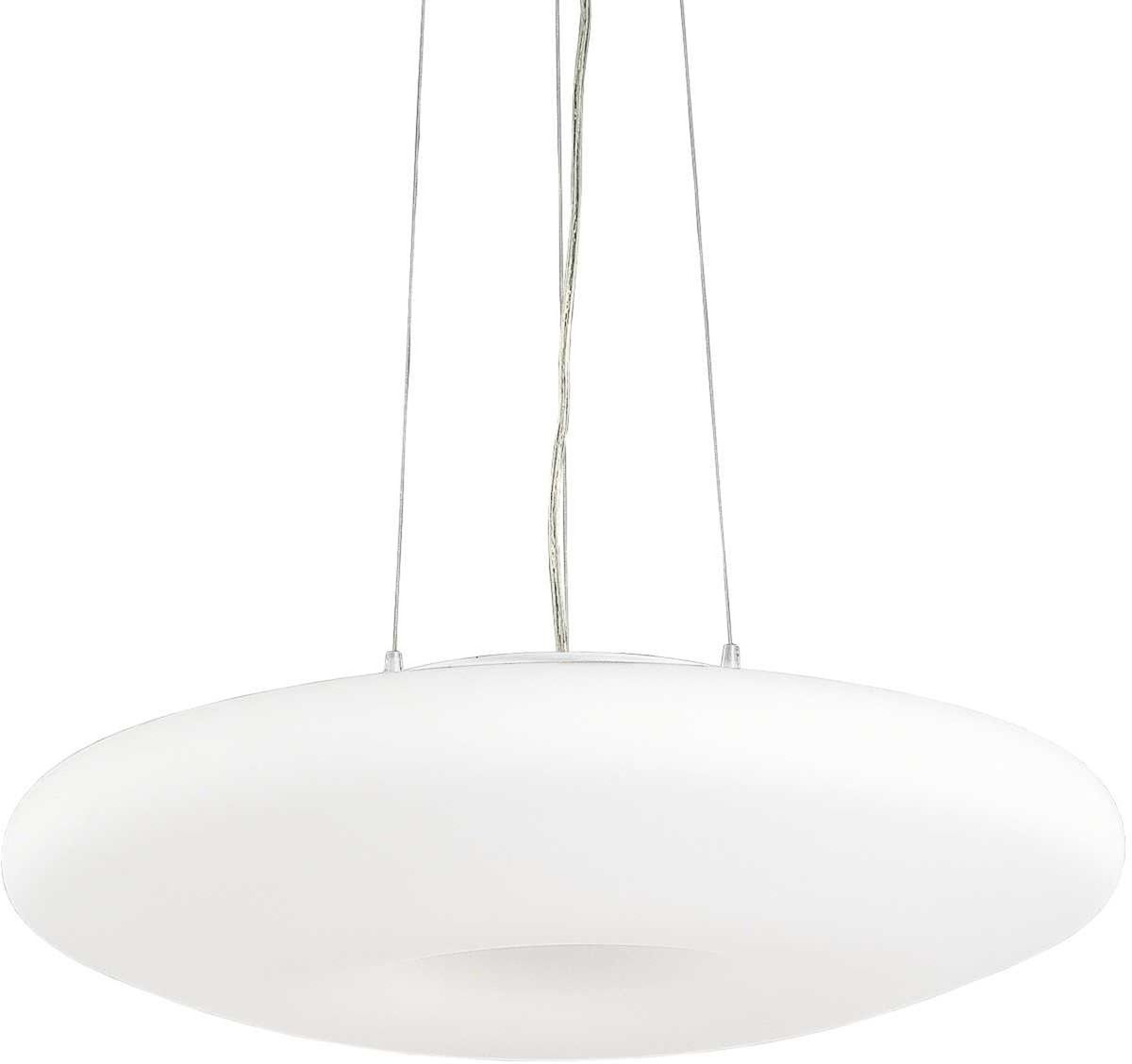 Glory, Pendel lampe, E27 max 5 x 60W, E27, hvid/krom, glas, Ø600xHmin260/max2350mm