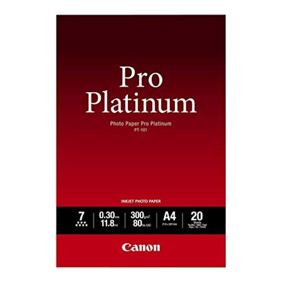 Glossy Pro Platinum fotopapir A4 - Canon - 300gr./20 ark