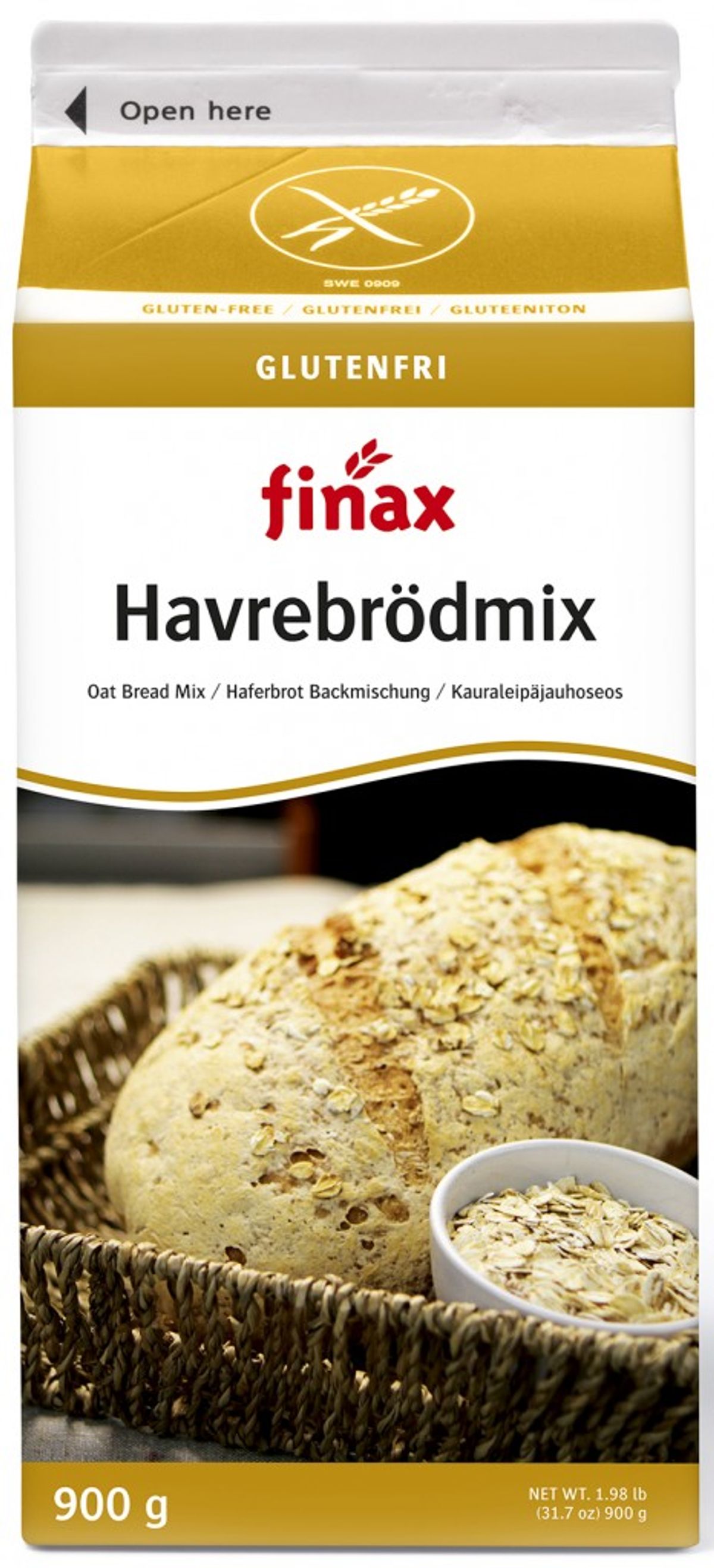 Glutenfri Havrebrødmix 900 g - Valsemøllen